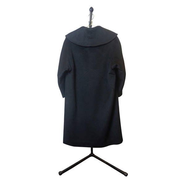 Full Length Black Wool Coat - Picture 4 of 4